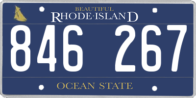 RI license plate 846267