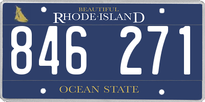 RI license plate 846271