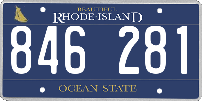 RI license plate 846281