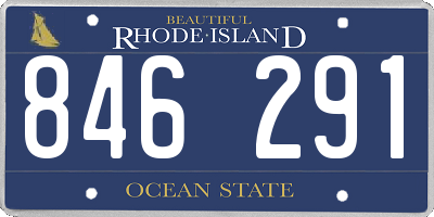 RI license plate 846291