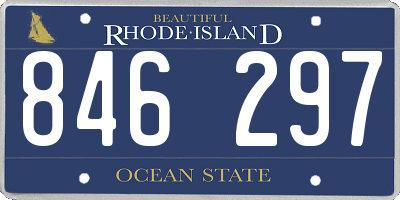 RI license plate 846297