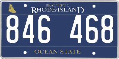 RI license plate 846468