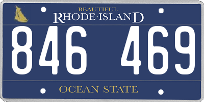 RI license plate 846469