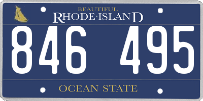 RI license plate 846495