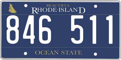 RI license plate 846511