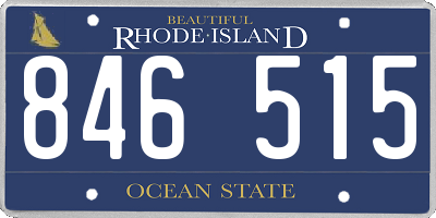 RI license plate 846515