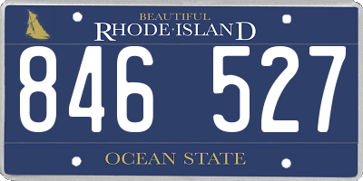 RI license plate 846527