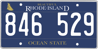 RI license plate 846529