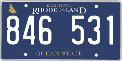 RI license plate 846531