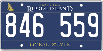 RI license plate 846559