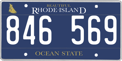 RI license plate 846569