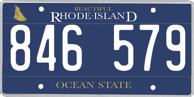 RI license plate 846579