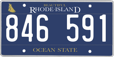 RI license plate 846591