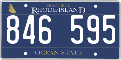 RI license plate 846595