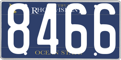 RI license plate 8466