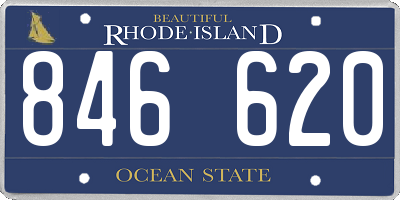 RI license plate 846620