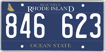 RI license plate 846623