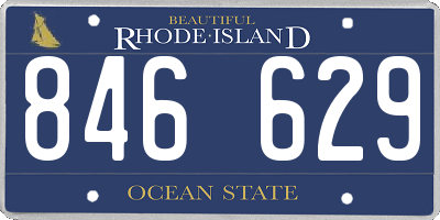 RI license plate 846629