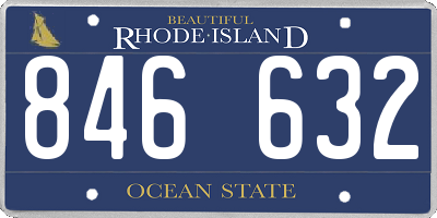 RI license plate 846632