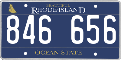 RI license plate 846656