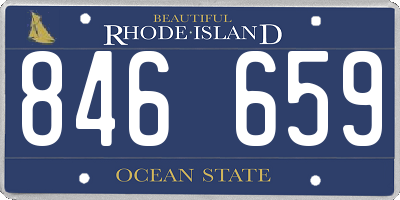 RI license plate 846659