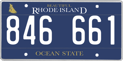 RI license plate 846661