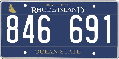 RI license plate 846691