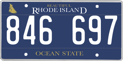 RI license plate 846697