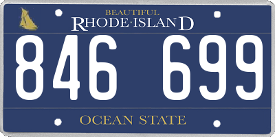 RI license plate 846699