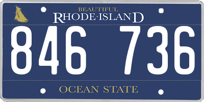 RI license plate 846736