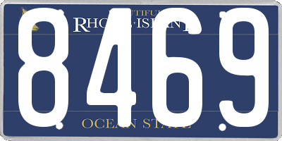 RI license plate 8469