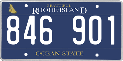 RI license plate 846901