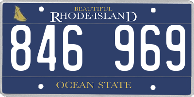 RI license plate 846969