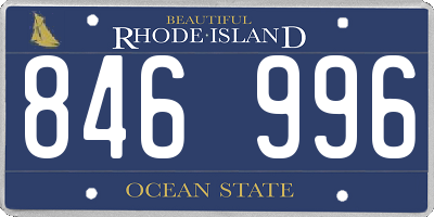RI license plate 846996