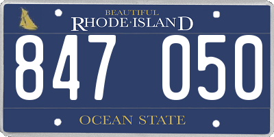 RI license plate 847050