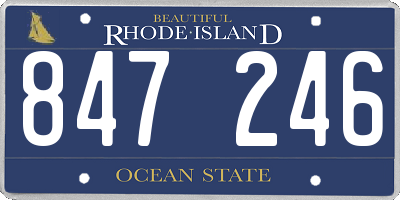 RI license plate 847246