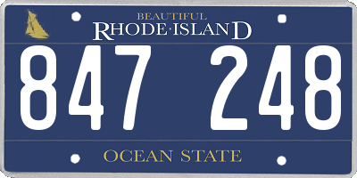 RI license plate 847248