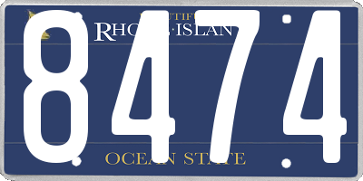 RI license plate 8474