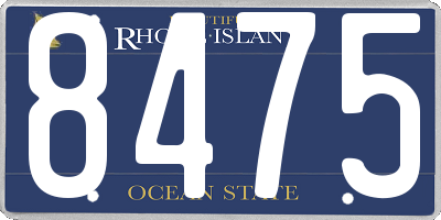 RI license plate 8475