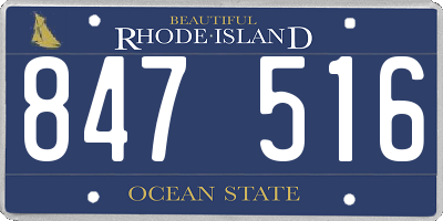RI license plate 847516