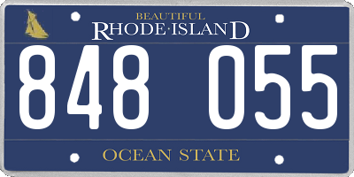 RI license plate 848055