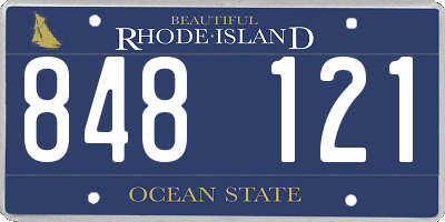 RI license plate 848121