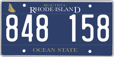 RI license plate 848158