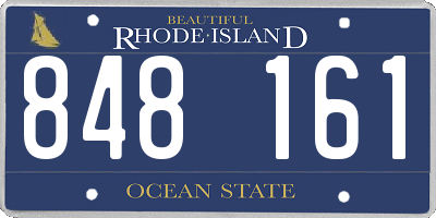 RI license plate 848161