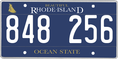 RI license plate 848256