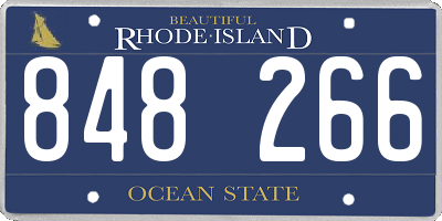 RI license plate 848266
