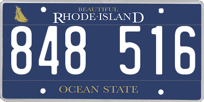 RI license plate 848516