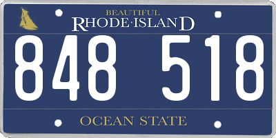 RI license plate 848518