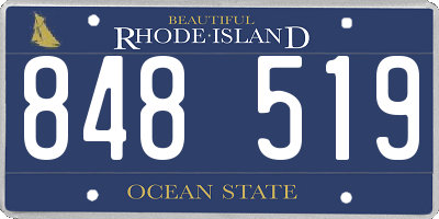 RI license plate 848519