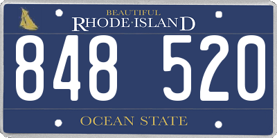 RI license plate 848520